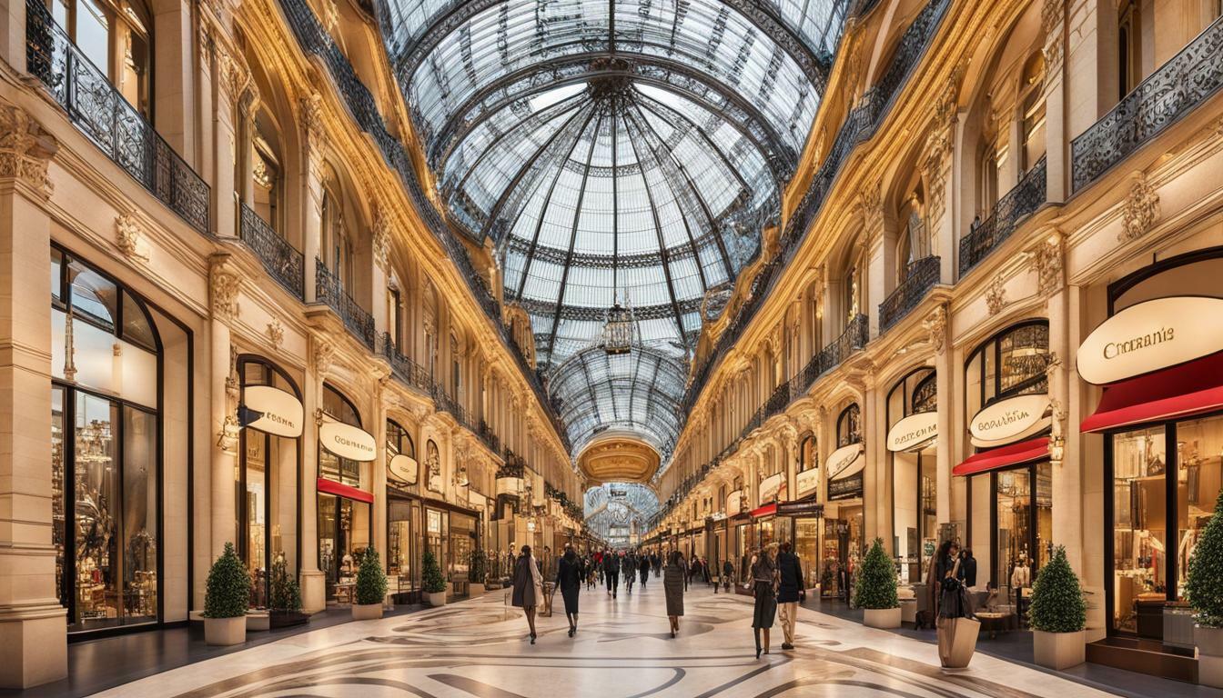 famous shopping mall in paris france